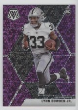 2020 Panini Mosaic Rookies No Huddle Purple Prizm 16/50 Lynn Bowden Jr #229 6q5