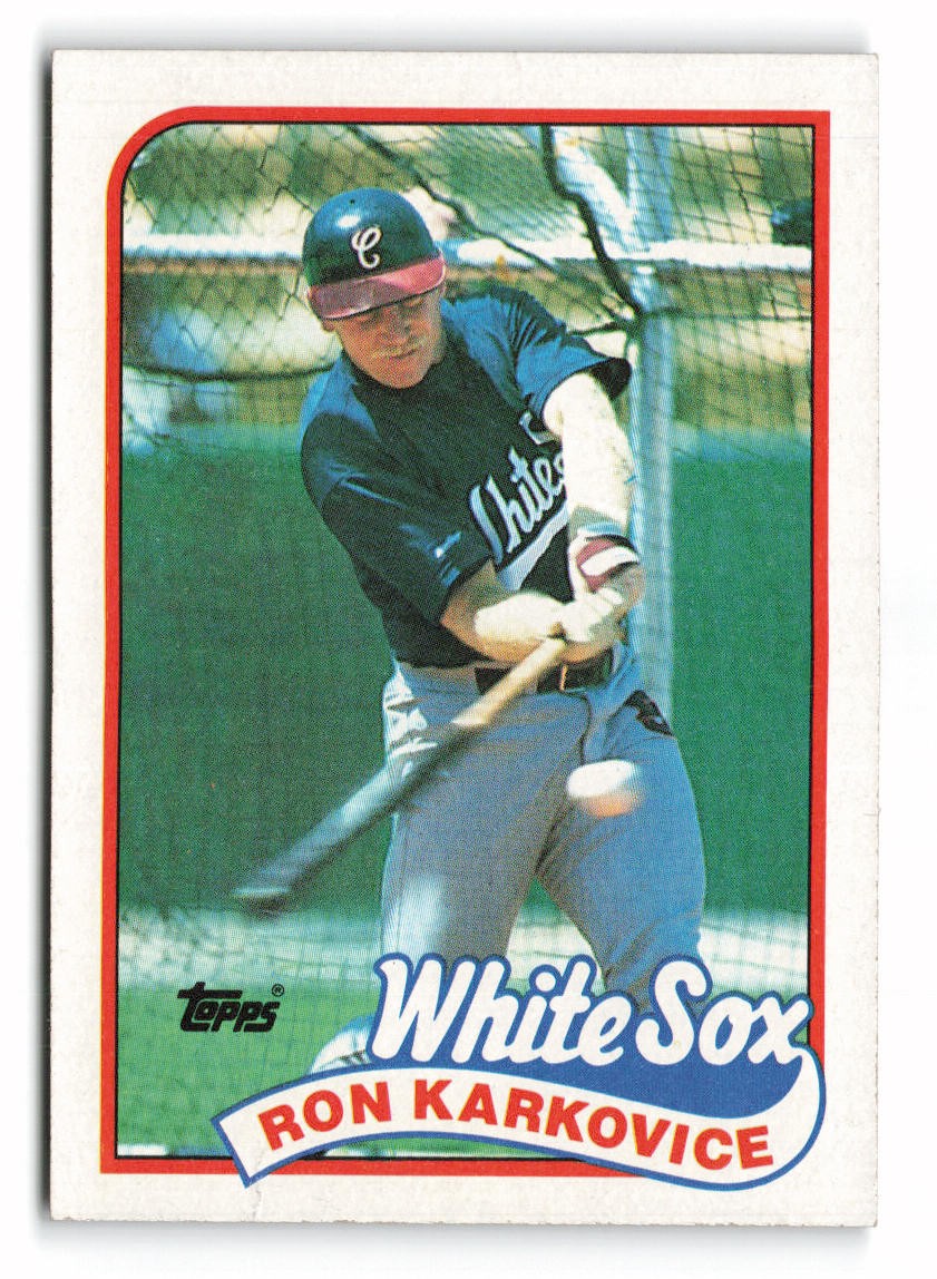 1989 Topps #308 Ron Karkovice Chicago White Sox
