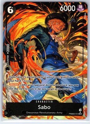 Sabo (Alternate Art) PRB02-014 The Best- Vol. 2 One Piece Foil NM