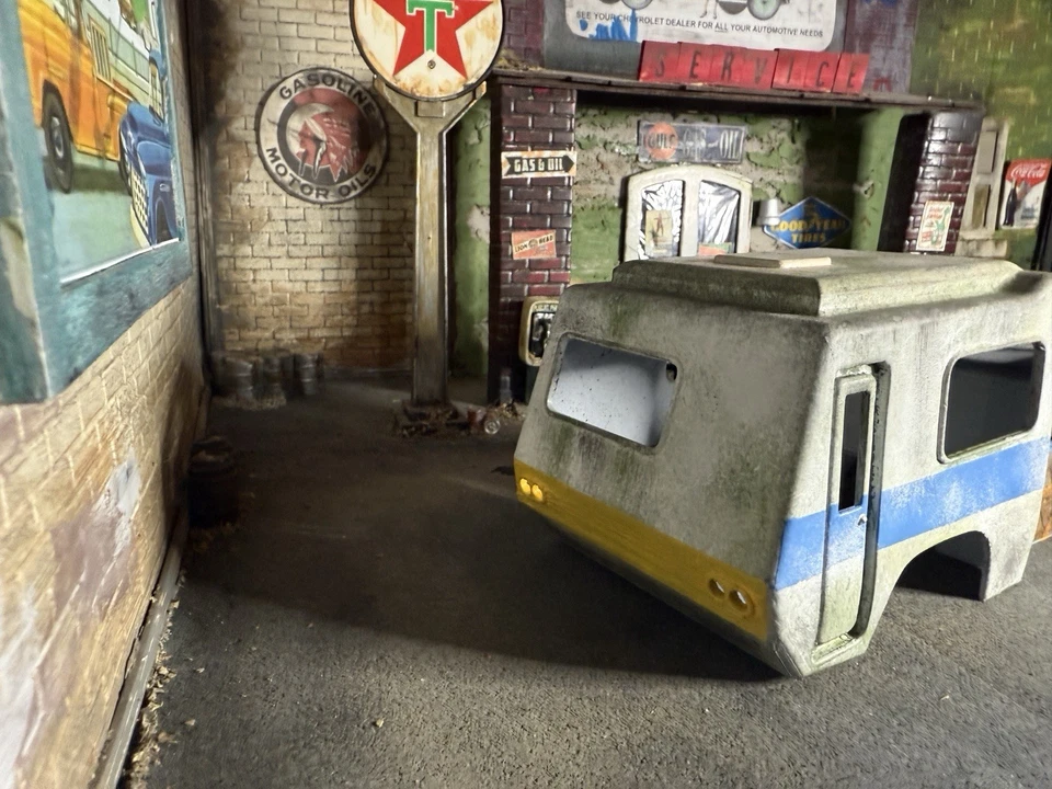 Carrocería de radiocontrol Toyota Camper impresa en 3D escala 1:24 scx24-Trx4m pintada personalizada óxido Foto 4 de 4