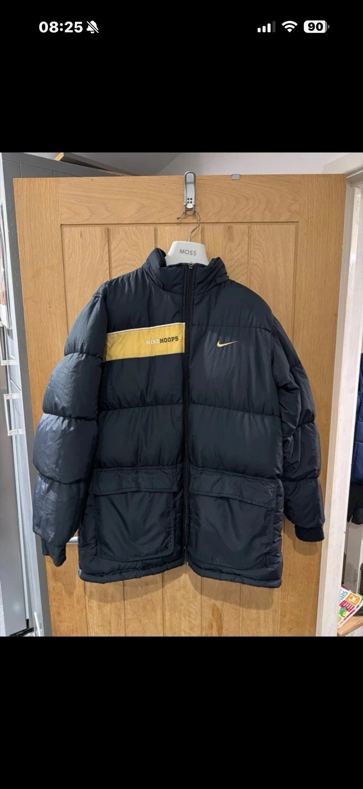 Vintage Nike Hoop Gear Puffer Jacket Coat Men’s Large