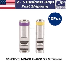 10Pc RC NC Dental Analog Replica Bone Tissue Level Fit Straumann ITI BL US STOCK