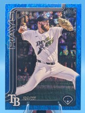 2025 Topps Update ZACK LITTELL US66 Blue Holofoil /150 Rays