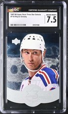 CGC Graded NEAR MINT+ 7.5 1997-98 Upper Deck Three Star Selects Wayne Gretzky