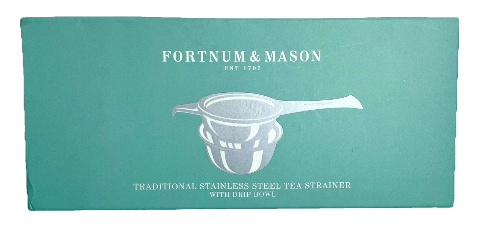 FORTNUM & MASON Traditional Tea Strainer & Drip Bowl Stainless Steel Open Box
Opens in a new window