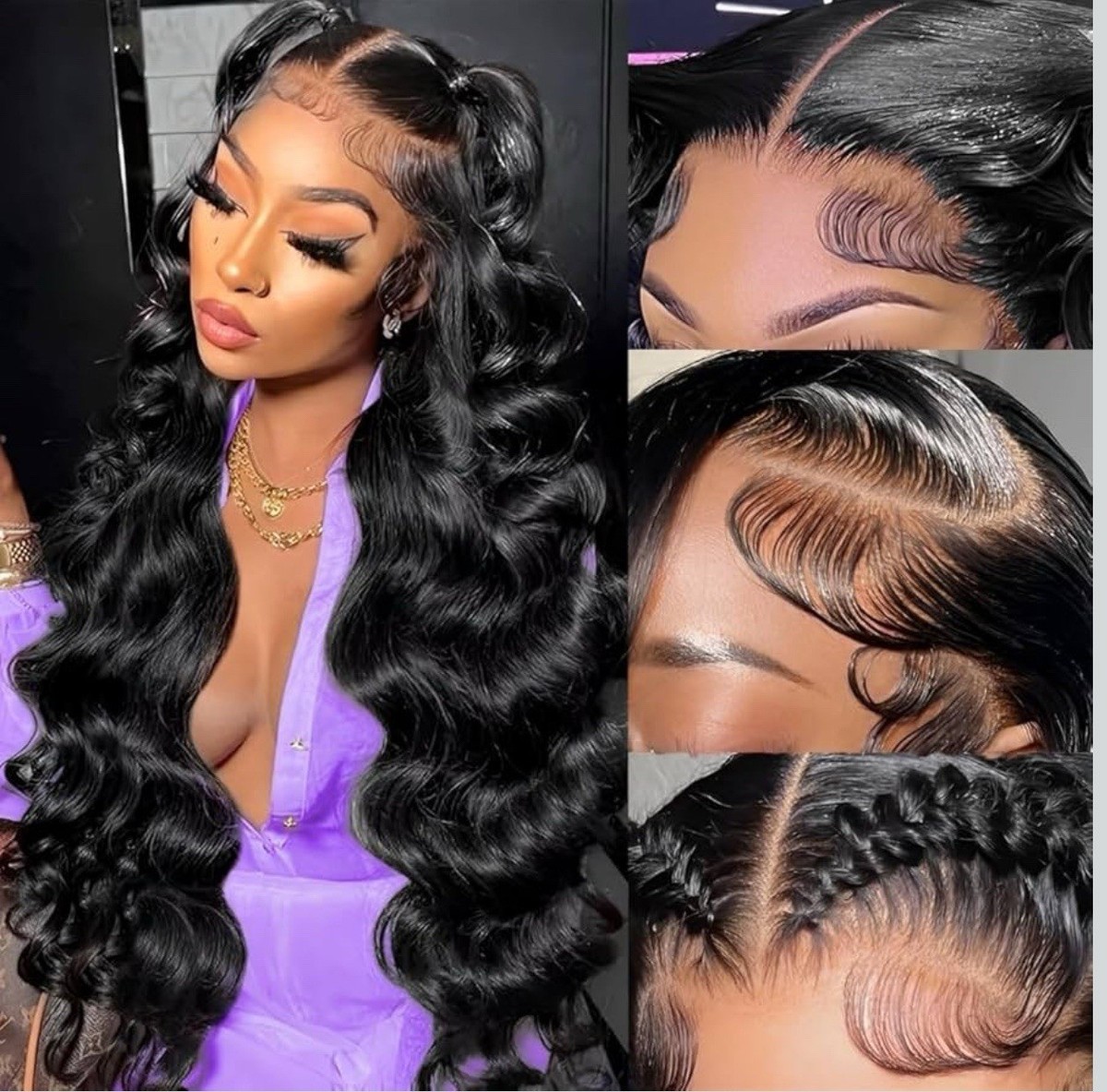 32 Inch 13x6 Lace Front Wigs Human Hair 200 Density Body 