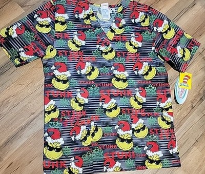 NEW~Tooniforms GRINCH scrub Top~small~FAST FREE SHIPPING