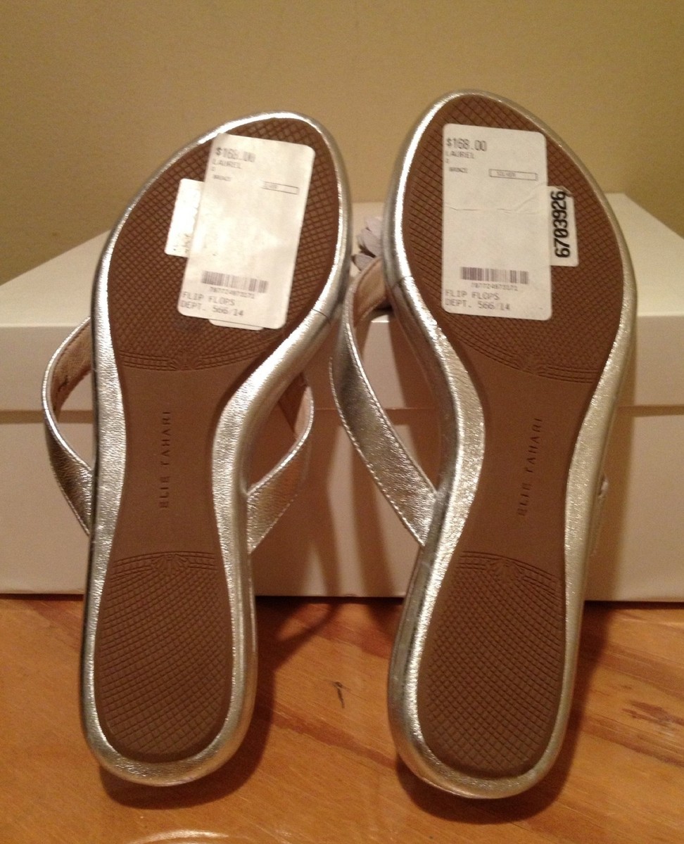 Sandales String Elie Tahari LAUREL Bronze Pyrite - Taille US 7.5 - Occasion