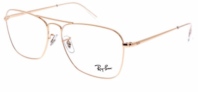 New Ray-Ban CARAVAN 2 Reading Glasses RB 6536 3094 55-18 140 Gold Frames Readers
