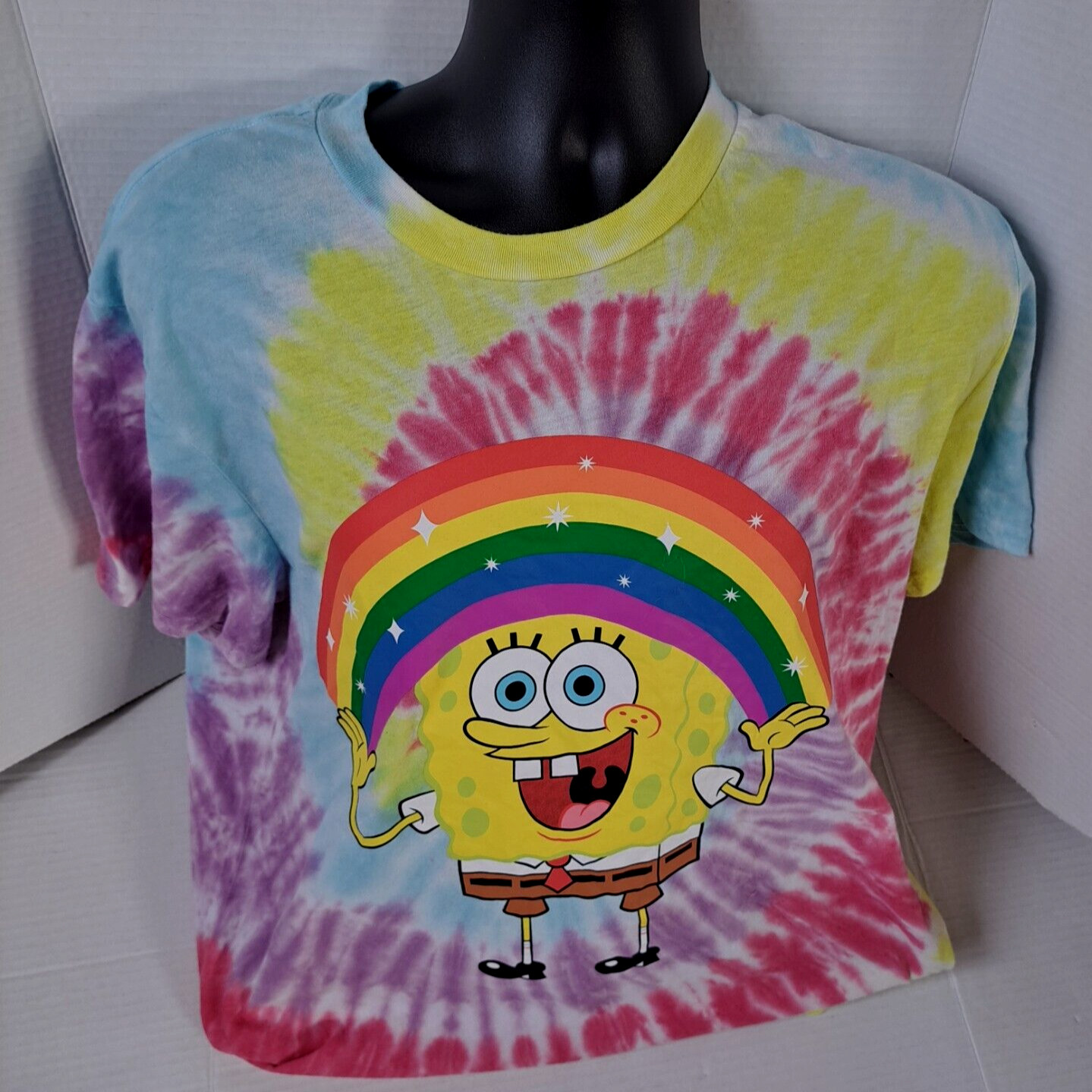 T-shirt Bob L'éponge Nickelodeon Tie-dye – Taille S, Années 2010