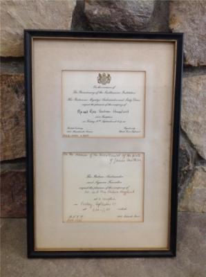 VINTAGE INVITATION ITALIAN BRITISH EMBASSY BICENTENARY SMITHSONIAN INSTITUTION