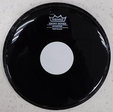 Remo ES-0308-CS - 8" Ebony Drum Head with White Dot