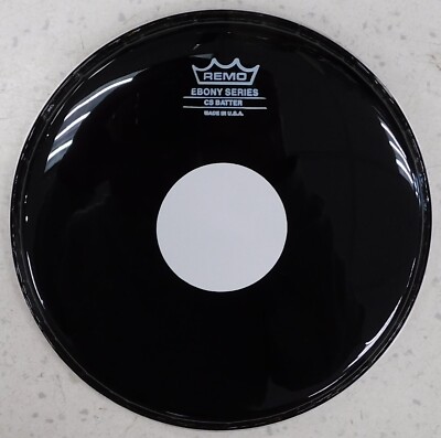Remo ES-0315-CS - 15'' Ebony Drum Head with White Dot