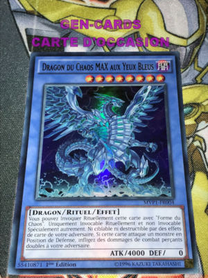 Yu Gi Oh BLAUÄUGIGER MAX CHAOSDRACHE KARTE MVP1-FR004