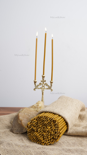 100% reine Bienenwachskerze, orthodoxe Bienenwachskerzen, hochwertige Ritualkerzen - Bild 4 von 6