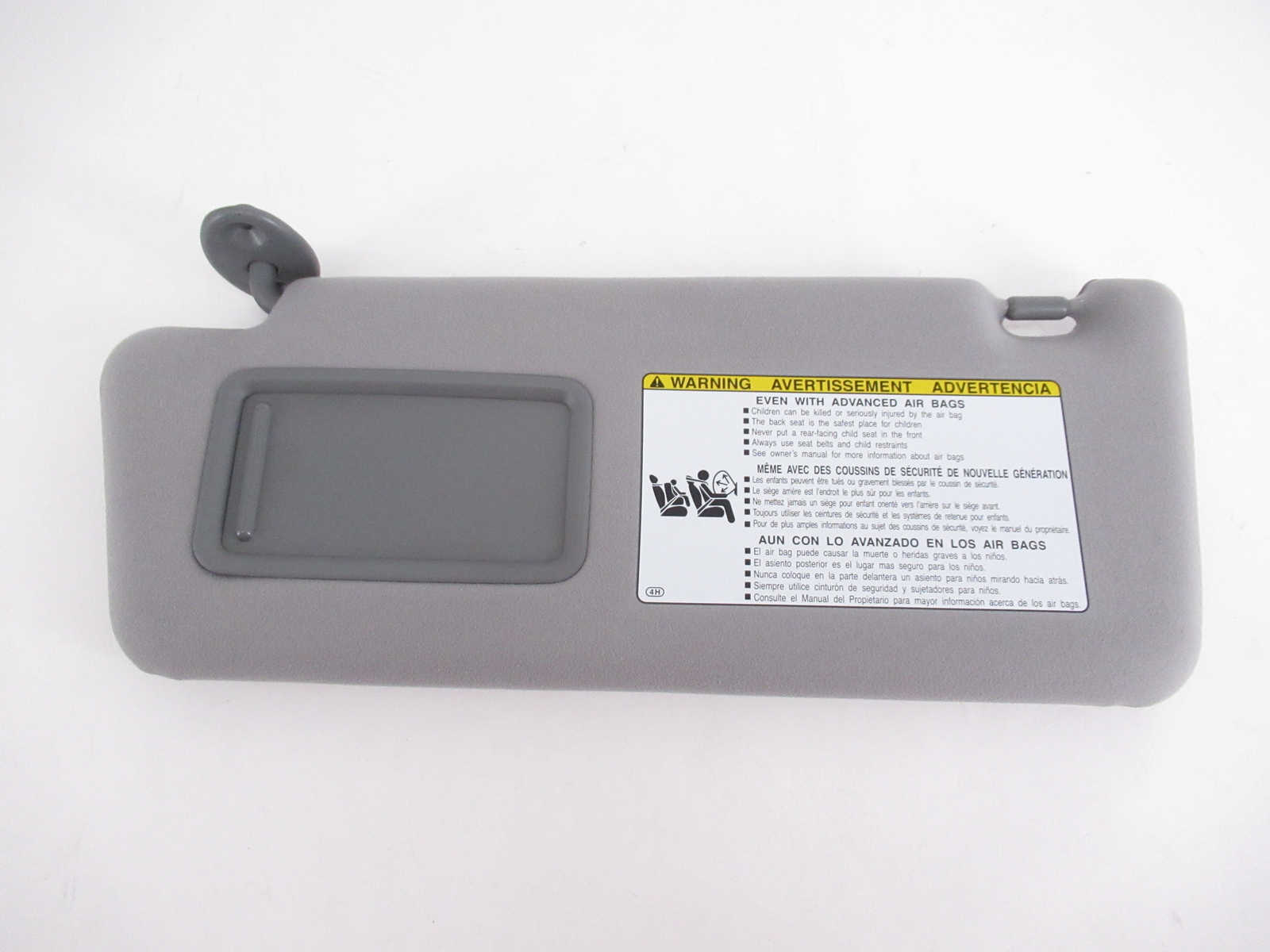 Genuine OEM Toyota Scion TC Driver Side Sun Visor - Gray (2008-2009) - 74320-21190-B1 - View #3