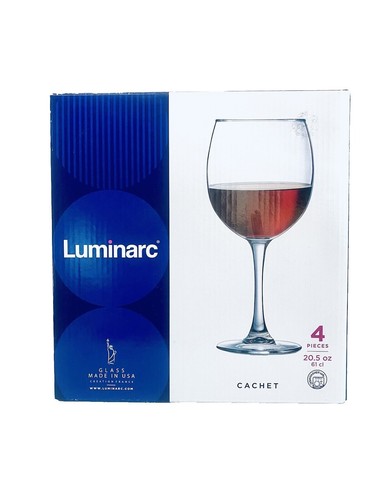Luminarc 12 Piece Party Pack Platinum Banded Clear Stemless Wine Glasses  15oz | eBay