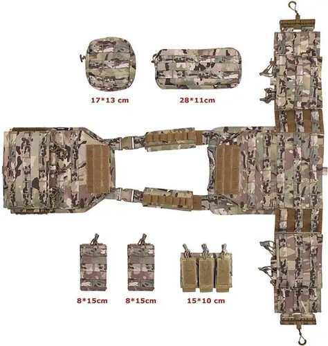 Yakeda 'battle ready' Quick Release Platecarrier Multicam - Picture 8 of 11