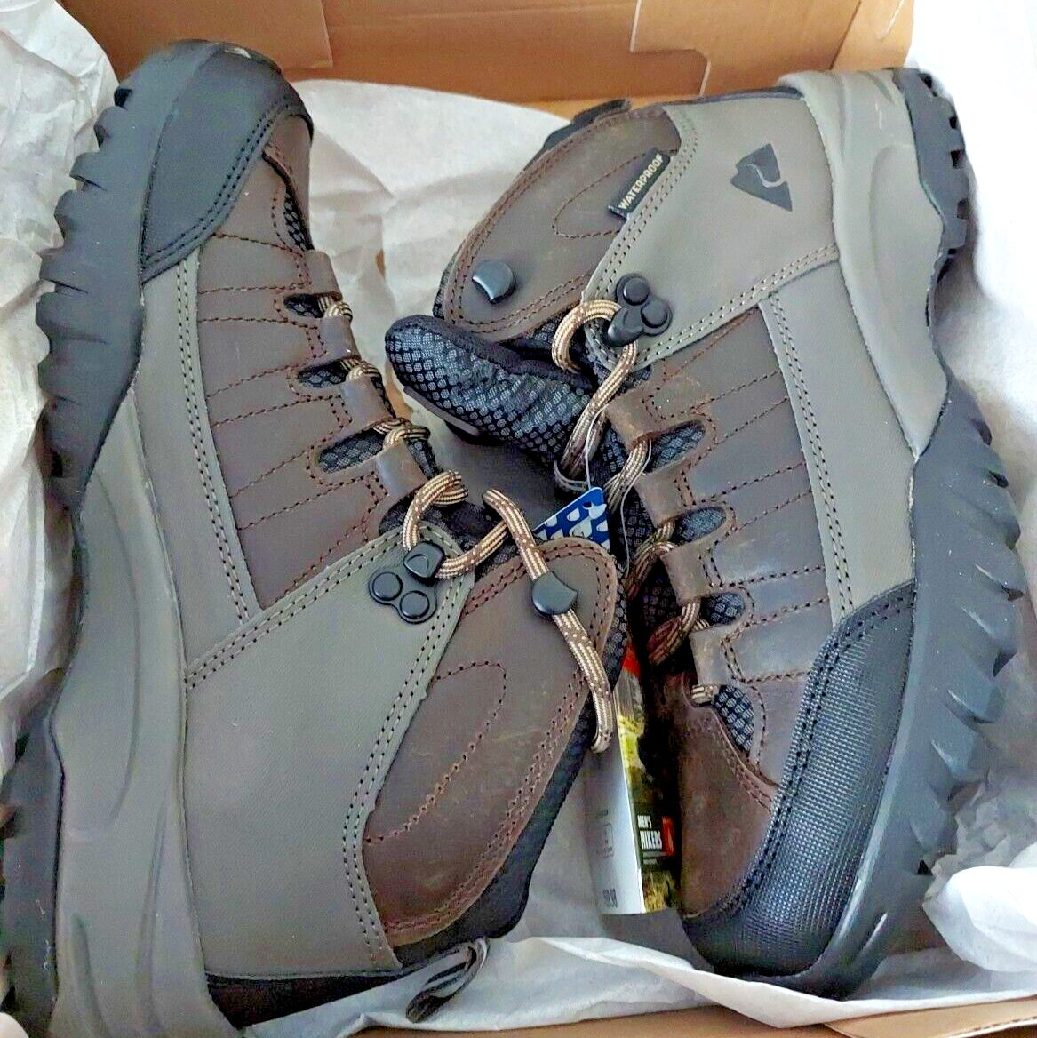 Ozark Trail Mens MEADOWS Hiking Boots Size 7 New Check Description
