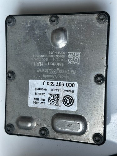 2018 - 2023 VolksWagen Audi Differential Control Module Unit 0CQ 907 554 J OEM - Picture 2 of 3