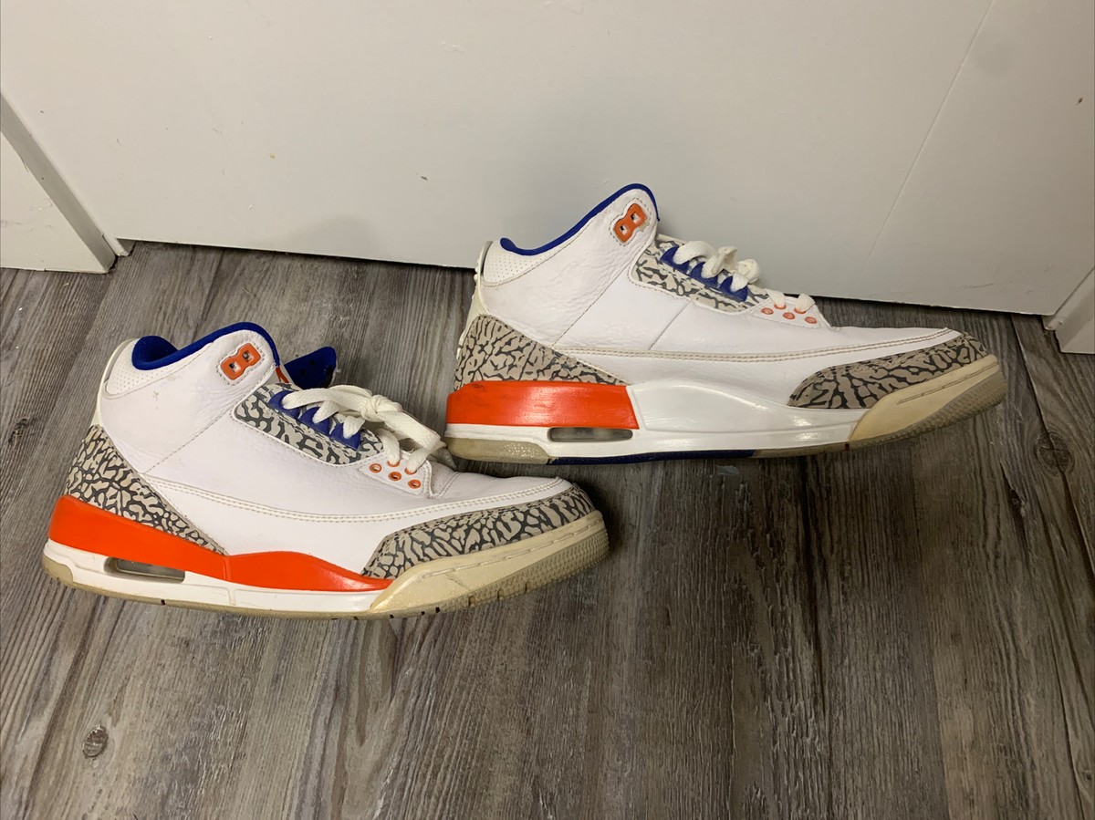Nike Air Jordan 3 Retro Knicks Mens Size 8.5 136064-148 Nike Air Jordan 3 Retro Knicks Mens Size 8.5 136064-148