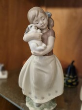 Lladro My Sweet Little Puppy Girl Figurine - Good Condition (No Box)