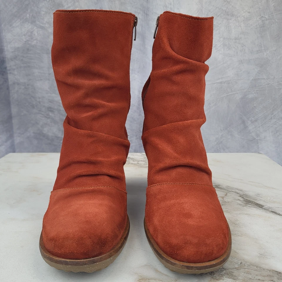 El Naturalista Trivia Slouchy Suede Boots Women's Size 42 Red - Image 3 of 4