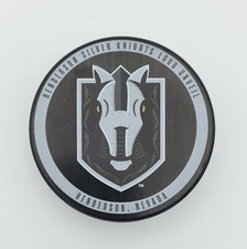 Golden Knights AHL Team Henderson Silver Knights Inaugural Logo Unveil LE Puck