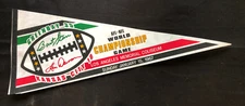 Packers Chiefs 1967 World Championship VINTAGE NFL Football Full Size Pennant