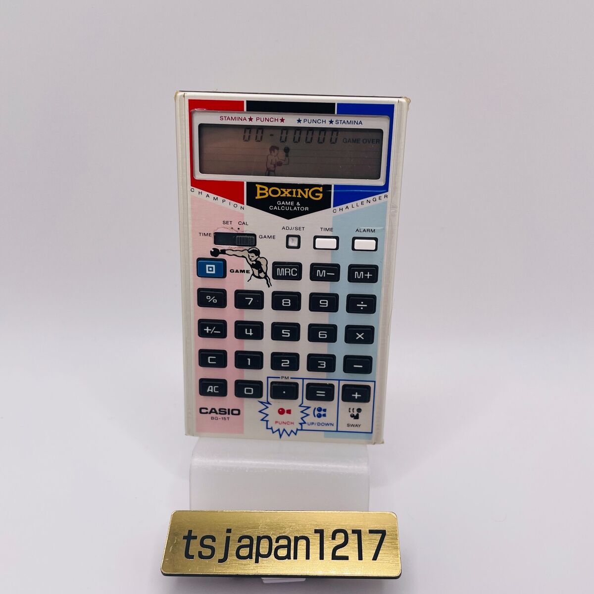 CASIO BG-15 Boxing Game with Calculator Retro Vintage Used CASIO BG-15 Boxing Game with Calculator Retro Vintage Used