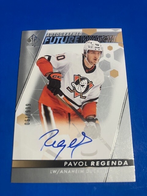 2022-23 Pavol Regenda SP Authentic Future Watch Auto 61/999