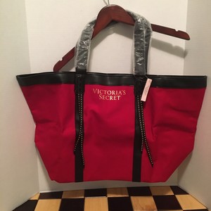 Victoria Secret Bolso Grande Color Rojo Lona escapada Nuevo Con Etiquetas  $58 Extra | eBay