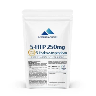 5-HTP 250 mg 5-Hydroxytryptophan vegane Kapseln – Schlaf, Stimmung Unterstützung