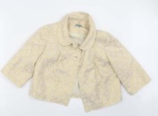Therapy Womens Gold Jacket Size 12 Button