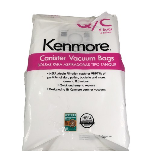 Kenmore Q/C Hepa Canister Vacuum Cleaners Bags Pk. Of 6 eBay