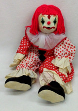 Vtg Dakin Pillow Pets Clown Doll 1979