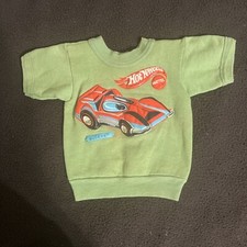 Vtg 1971 HOT WHEELS MATTEL BUG EYE 3-D Toddler Shirt VERY RARE COLLECTIBLE