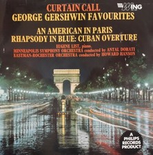 Curtain Call-George Gershwin Favourites Vinyl LP.1962 Wing WL 1206.Eugene List+