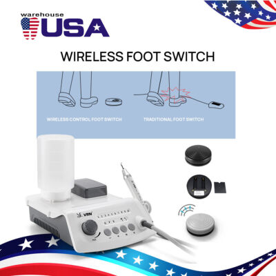 VRN-A8 Dental Ultrasonic Piezo Scaler LED Detachable Handpiece Perio Endo Tips