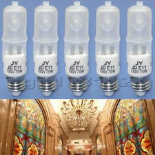 5×lamp Candelabra E11 Base 120V JD Frosted 75W Stage & Studio Light Bulb