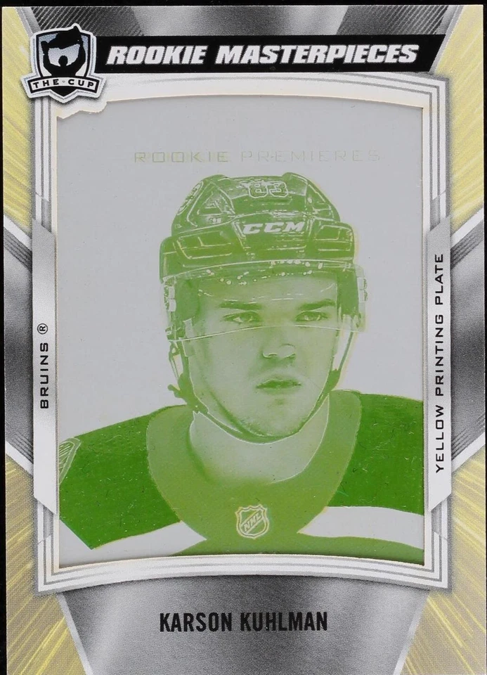 Rookie Masterpieces Printing Plate Yellow Framed