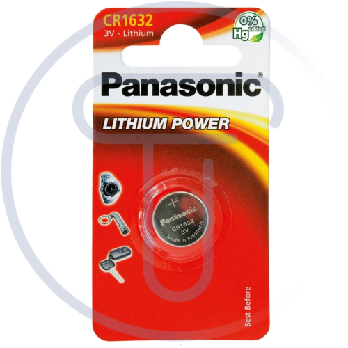 Panasonic 3V 1 Battery Lithium Button Blister - CR1632, DL1632 - Picture 1 of 2