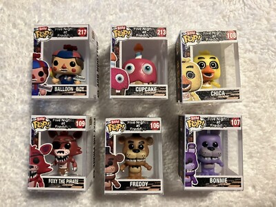 Funko Bitty Pop Mystery Figure Bag Five Nights At Freddy's Cupcake Lot of X6