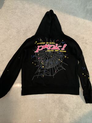 トリートメント spider hoodie REAL Black Goated Spider Hoodie Used Only Once :Size Men's Medium