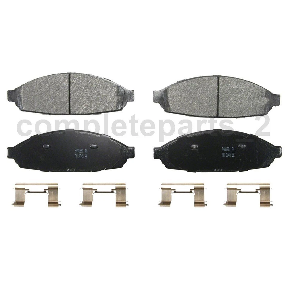 Juego de 2 pastillas de freno delanteras traseras para Mercury Marauder 4,6 L Foto 3 de 4