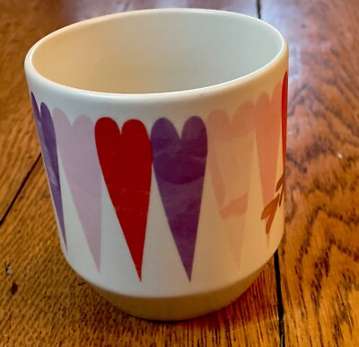 Starbucks 2016 Hearts Arrow Coffee Mug Cup 12 Oz Pink Purple Red Gold Arrow  | eBay