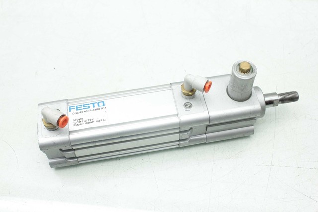 Festo DNC-40-60PA-53K8-S11 Pneumatic Air Cylinder / 40mm Bore / 60mm ...