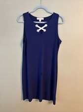 Michael Kors Navy Sleeveless Dress Size Med. Worn Once.