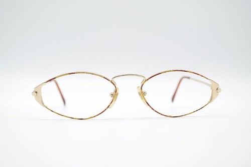 Vintage Ginny 555 5034 54[]18 130 Gold Brown Oval Glasses NOS