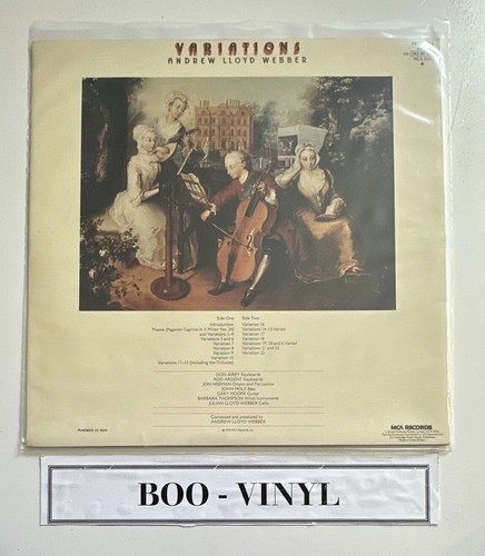 Andrew LLoyd Webber - Variations - 12" Vinyl Album 1978 Symphonic Rock Album - Imagen 2 de 8